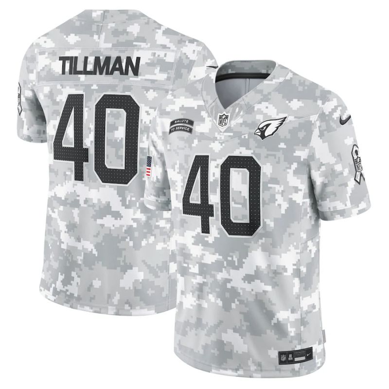 Men Arizona Cardinals #40 Tillman Nike Arctic Camo 2024 Salute to Service Limited NFL Jersey